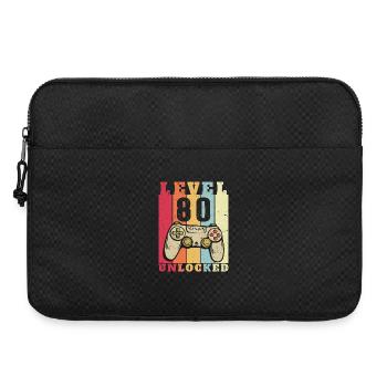 Stufe 80 – Komplettes Geschenk zum 80. Jubiläum - Laptoptasche 15" - Schwarz - Vorne