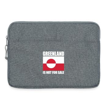 Le Groenland n’est pas à vendre - Sacoche pour ordinateur portable 15 pouces - gris chiné - Devant