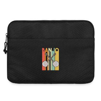 Crossed Banjos Retro Vintage - Laptoptasche 15" - Schwarz - Vorne