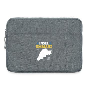 Baltic Sea Holiday ISLAND UMMANZ Fun - Laptop bag 15" - heather grey - Front
