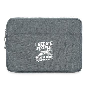 Anesthesiologist Your Superpower Anesthesia - Laptoptasche 15" - Grau meliert - Vorne