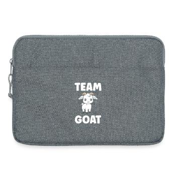 Team Goat Illustration Mignon - Sacoche pour ordinateur portable 15 pouces - gris chiné - Devant