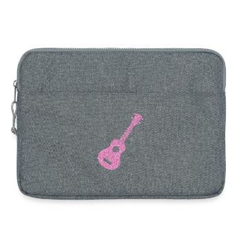 Diamants ukulélé hawaïen - Sacoche pour ordinateur portable 15 pouces - gris chiné - Devant