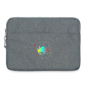 Stier-Astrologie-Horoskop-Sternzeichen - Laptoptasche 15" - Grau meliert - Vorne