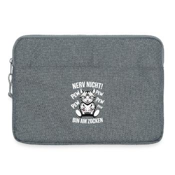 Nerve Not I'm Gambling Gamer Cat Design - Laptop bag 15" - heather grey - Front