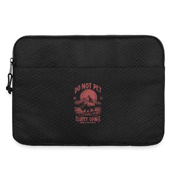 Les bisons vintage ne caressent pas les vaches duveteuses Bizons drôles - Sacoche pour ordinateur portable 15 pouces - noir - Devant