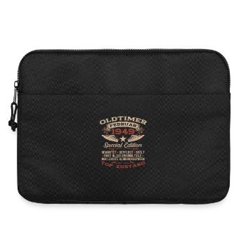 77th Birthday Oldtimer February Vintage 1949 - Laptop bag 15" - black - Front