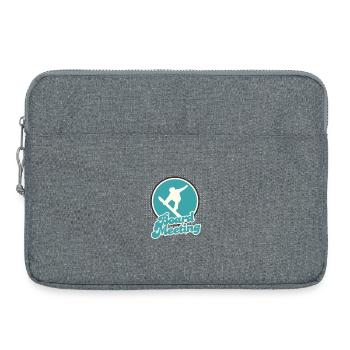 Snowboarding Board Meeting - Laptop bag 15" - heather grey - Front