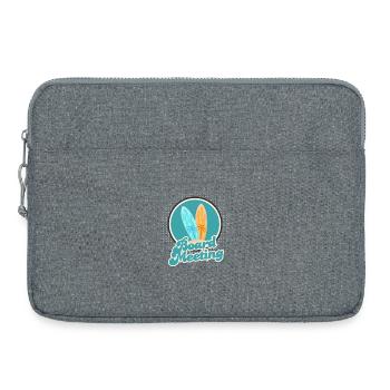 Surfing Board Meeting - Laptop bag 15" - heather grey - Front