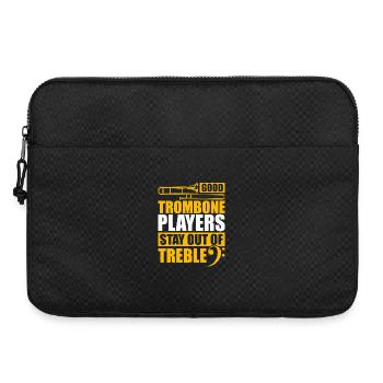 Out of treble trombone trombone player trombonist - Laptop bag 15" - black - Front