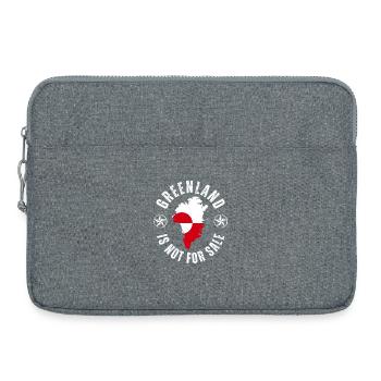 Greenland is not for Sale Funny Epic Design - Laptoptasche 15" - Grau meliert - Vorne