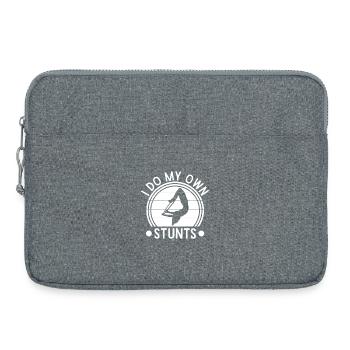 Circus Graphic I Do My Own Stunts Circus Gift Idea - Laptop bag 15" - heather grey - Front