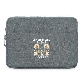 Dictons de Töpfer - Sacoche pour ordinateur portable 15 pouces - gris chiné - Devant