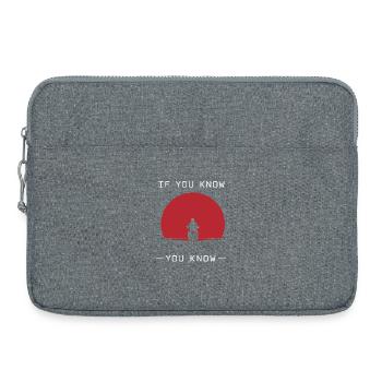 Why we ride motorcycles, - Laptop bag 15" - heather grey - Front
