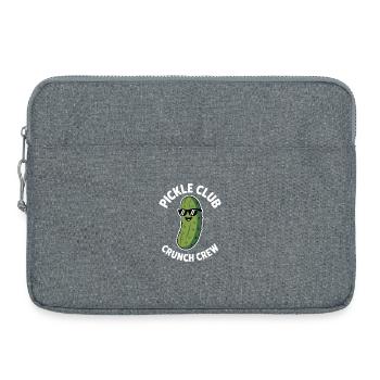Pickle Club Crunch Crew Gurken Humor - Laptoptasche 15" - Grau meliert - Vorne