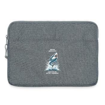 Main Ability | Shark Crit Bite Chance - Laptop bag 15" - heather grey - Front