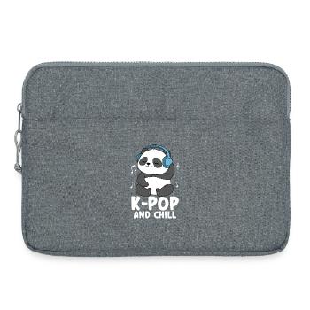 K Pop And Chill - Sacoche pour ordinateur portable 15 pouces - gris chiné - Devant