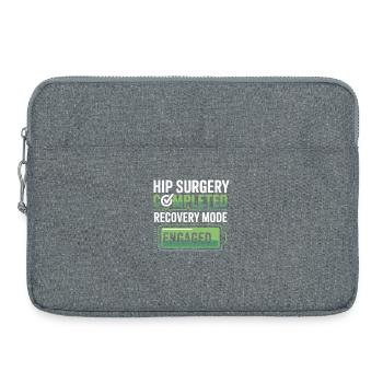 Hüft-OP Recovery Modus Aktiv - Laptoptasche 15" - Grau meliert - Vorne