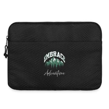 Embrace Adventure Mountain Logo - Laptop bag 15" - black - Front