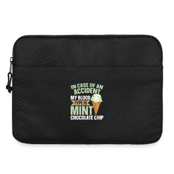 Minz-Schokoladen-Chip-Geschmack Waffelkegel Minze - Laptoptasche 15" - Schwarz - Vorne