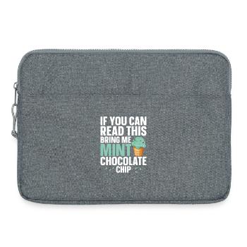 Mint Cream Lover Dessert Frische Minz-Schokolade - Laptoptasche 15" - Grau meliert - Vorne