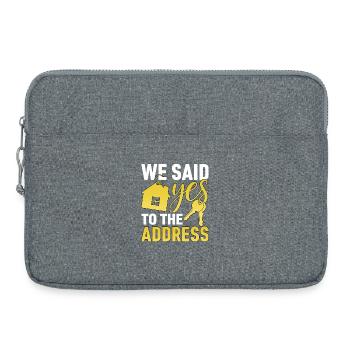 We Said Yes to The Address - Laptoptasche 15" - Grau meliert - Vorne