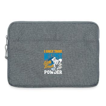 Snowboarding Snowboard Meeting Chairlift - Laptop bag 15" - heather grey - Front