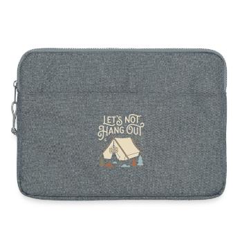 Lets Not Hang Out Camping Do Not Disturb - Laptoptasche 15" - Grau meliert - Vorne