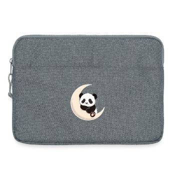 Panda Mondkuscheln - Laptoptasche 15" - Grau meliert - Vorne