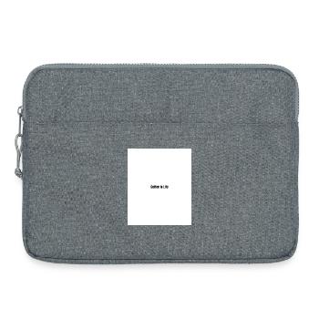 Kaffee ist Leben - Laptoptasche 15" - Grau meliert - Vorne