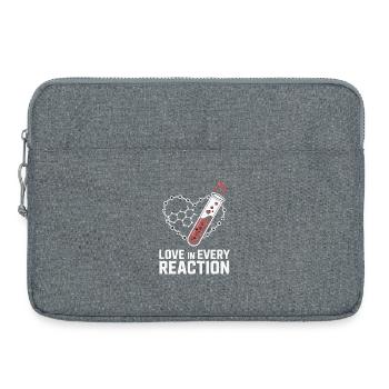 Love in Every Reaction - Laptop bag 15" - heather grey - Front