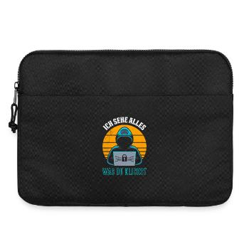 Computer ICH SEHE ALLES WAS DU KLICKST LUSTIG - Laptoptasche 15" - Schwarz - Vorne