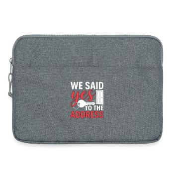 Nous avons accepté l’adresse - Sacoche pour ordinateur portable 15 pouces - gris chiné - Devant