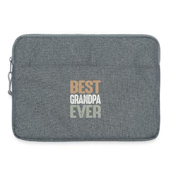 Best Grandpa Ever Classic Family Pride Grandpa - Laptop bag 15" - heather grey - Front