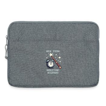 Routine Wizard | Social Work Everyday Life - Laptop bag 15" - heather grey - Front