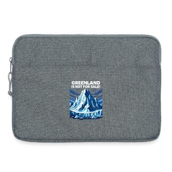 Le Groenland n’est pas à vendre - Sacoche pour ordinateur portable 15 pouces - gris chiné - Devant
