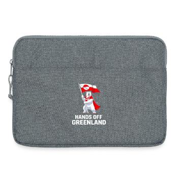 Groenland mains hors contact - Sacoche pour ordinateur portable 15 pouces - gris chiné - Devant