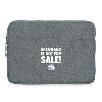 Greenland is not for Sale - Denmark Europe - Laptop bag 15" - heather grey - Front