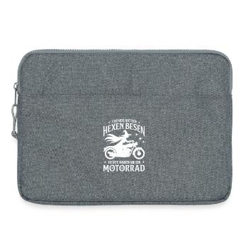 In the past, witches had brooms, today they have a - Laptop bag 15" - heather grey - Front