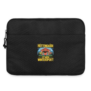 Hut fun est mon sport d’hiver après ski dicant - Sacoche pour ordinateur portable 15 pouces - noir - Devant