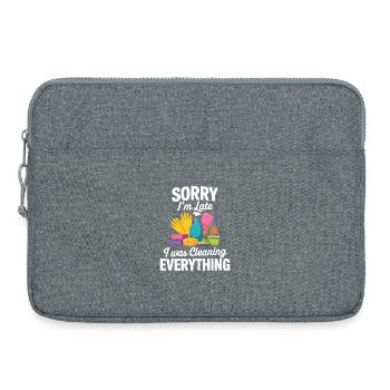 Housekeeping Reinigungskraft Lustig - Laptoptasche 15" - Grau meliert - Vorne