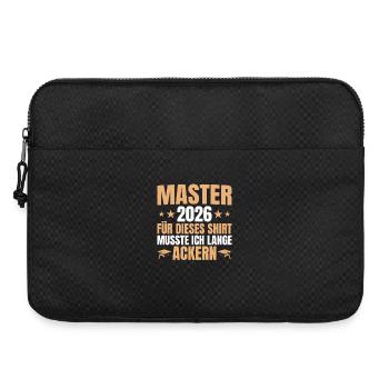 Master 2026 Lange Ackern - Mastertitel - Laptoptasche 15" - Schwarz - Vorne