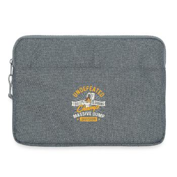 Division des décharges champ de bouchon des toilettes - Sacoche pour ordinateur portable 15 pouces - gris chiné - Devant