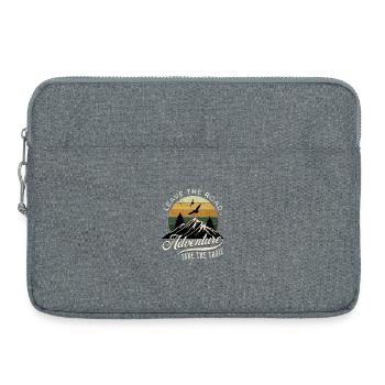 Leave the Road Adventure - Berge & Wandern Retro - Laptoptasche 15" - Grau meliert - Vorne