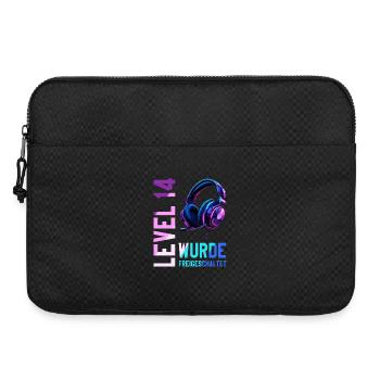 14. Geburtstag Junge Mädchen Teenager Level 14 - Laptoptasche 15" - Schwarz - Vorne