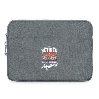 Retired 2026 Funny Retirement Graphic Women Men - Sacoche pour ordinateur portable 15 pouces - gris chiné - Devant