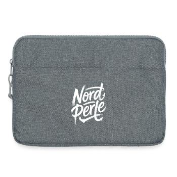 Nordperle Hamburg Nordsee Ostsee Norddeutsch Deern - Laptoptasche 15" - Grau meliert - Vorne