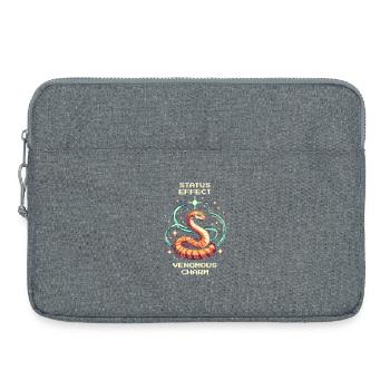 Charme Toxique | Effet de statut du serpent - Sacoche pour ordinateur portable 15 pouces - gris chiné - Devant