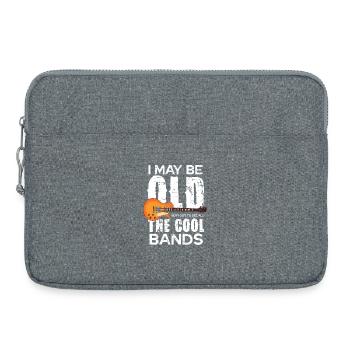Old but rock: Guitar of the bands - Laptop bag 15" - heather grey - Front