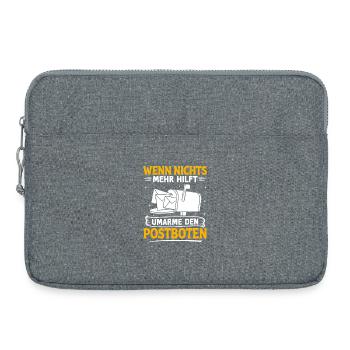 Postboten WENN NICHTS HILFT UMARME DEN POSTBOTEN - Laptoptasche 15" - Grau meliert - Vorne